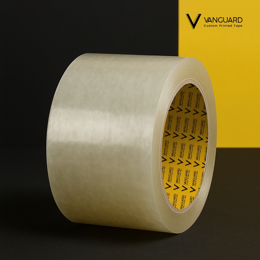 

Lakban BOPP Bening / Coklat 72mm x 45mic x 70meter (Asli) – 1 Dus Isi 48 Roll Vanguard Tape