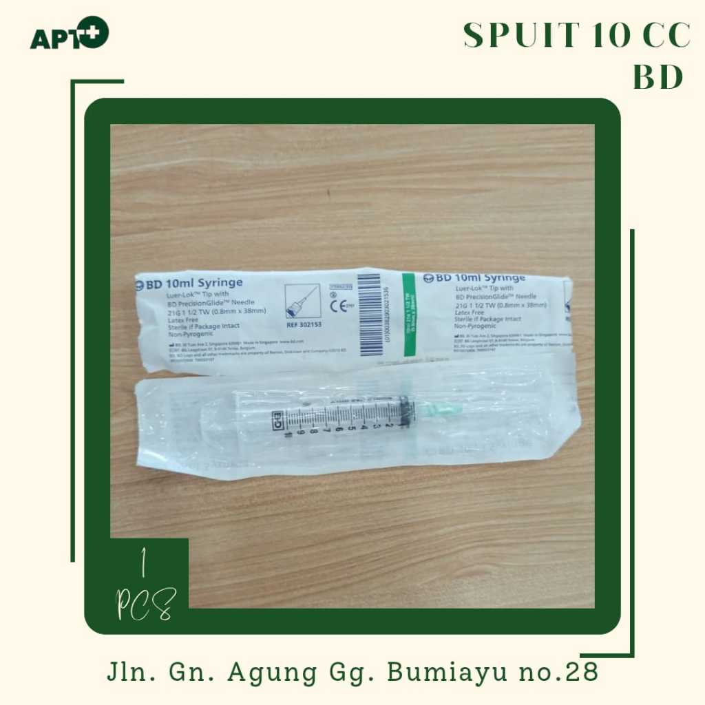 SPUIT 10 CC BD PCS / SYRINGE BD 10CC / SUNTIKAN 10CC
