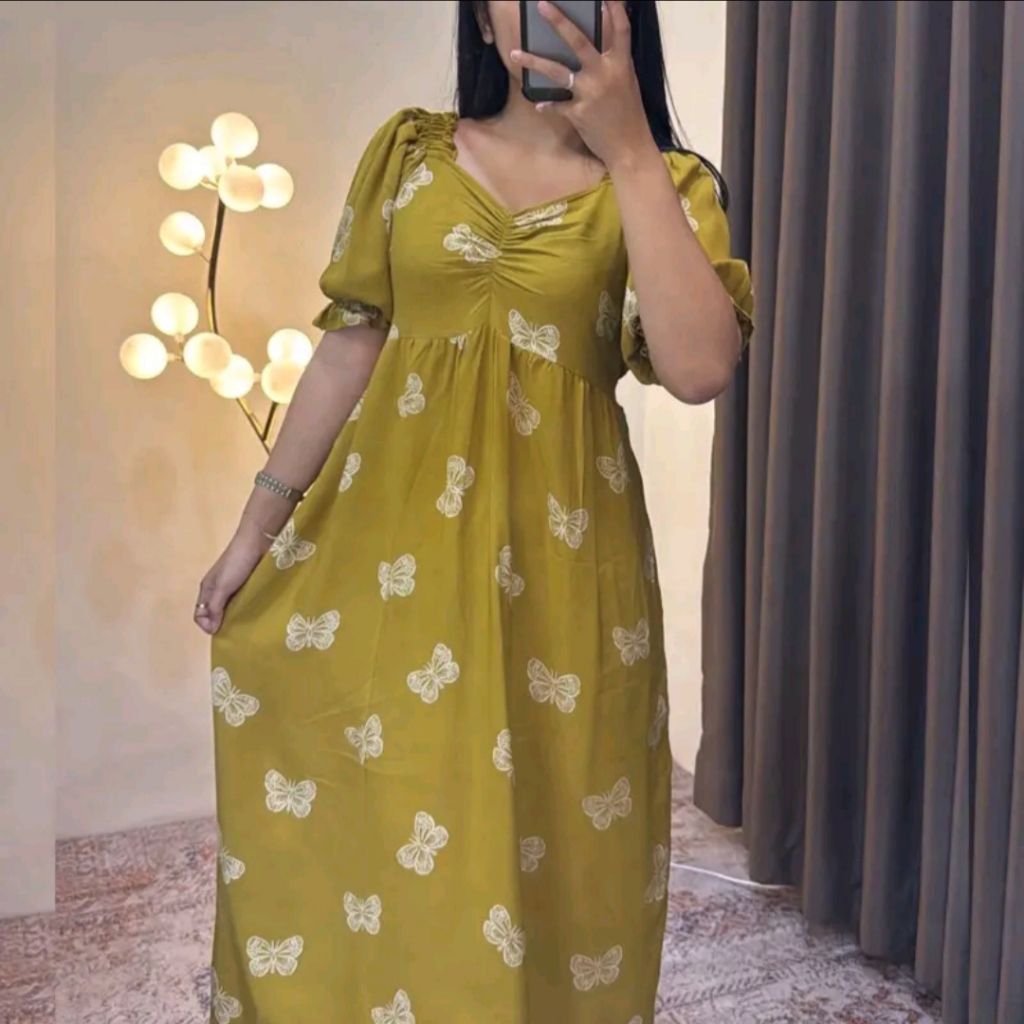 Arisa Collection Daster Gisella Bahan Rayon Santung Busui Friendly Daster Terbaru Model Kekinian Bum