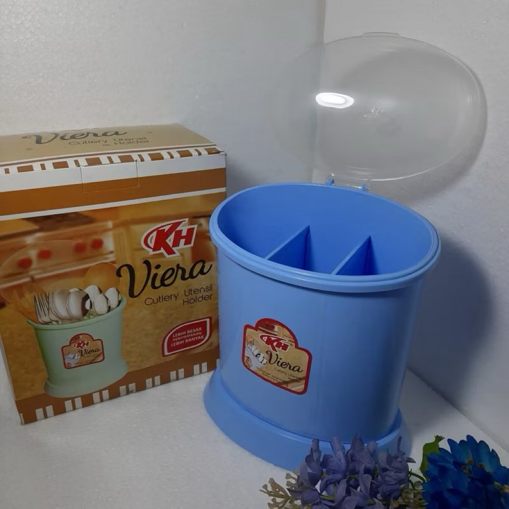 Tempat Sendok Tutup Plastik Viera/Tempat Sendok Murah