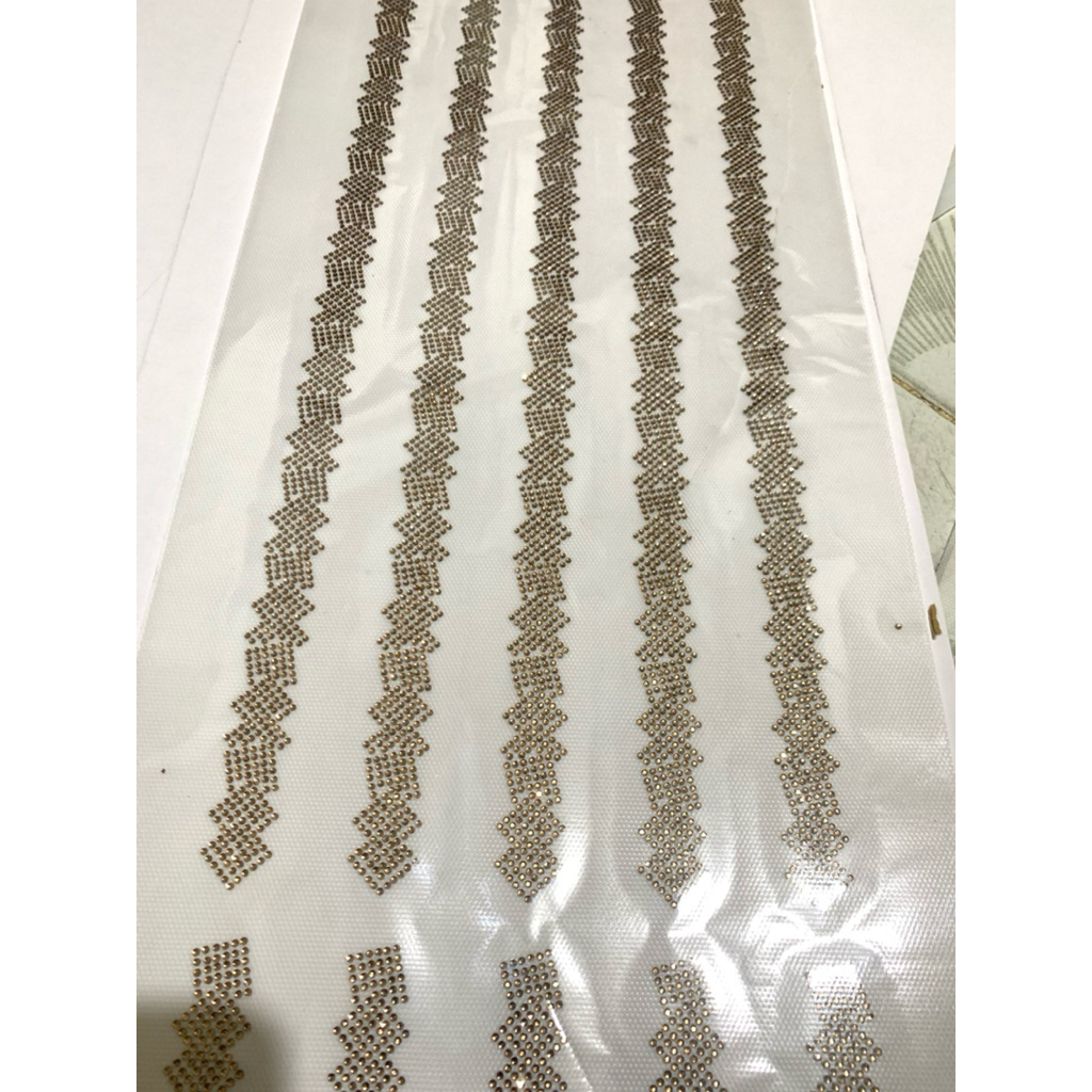 Mote payet gosok pres lis logo jilbab kerudung bergo pakaian muslim