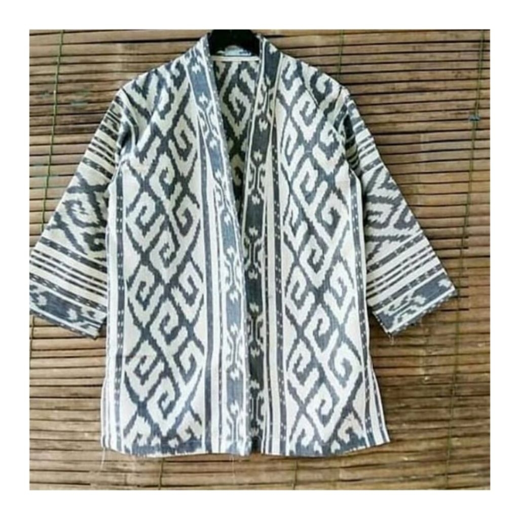 Baju Kimono Etnik Tenun Outer Pria Kekinian Original Tenun
