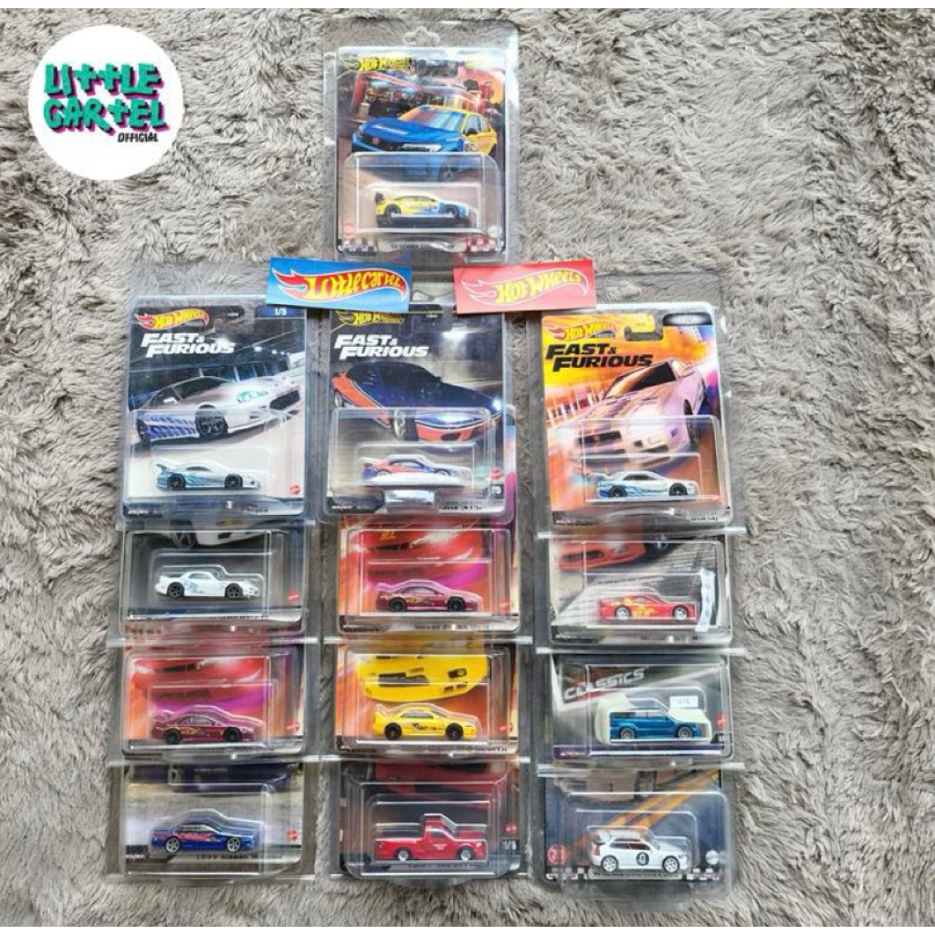HOTWHEELS PREMIUM HONDA, NISSAN, TOYOTA, MAZDA, FORD SET
