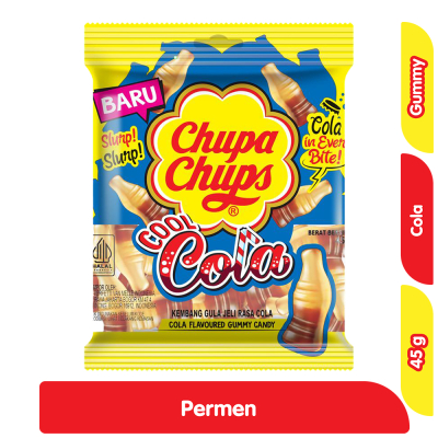 Chupa Chups Cool Cola Permen Jeli 45 g
