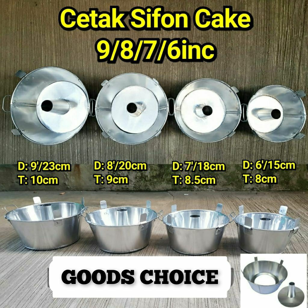 [GC]Cetak Sifon Cake / Loyang Bolu Alumunium/Cetakan Kue Bolu