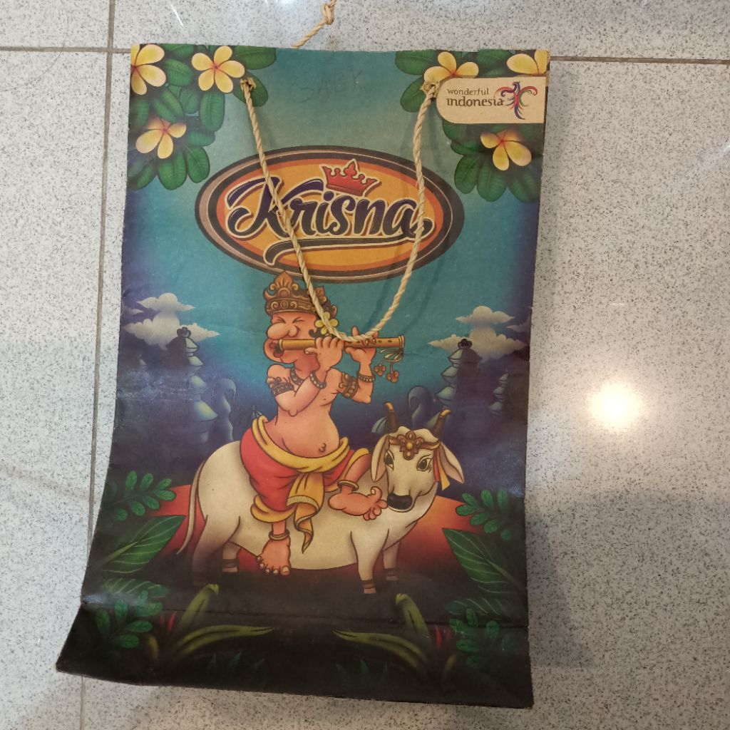 

Tas kado Paperbag paper bag Krisna oleh oleh khas bali kecil