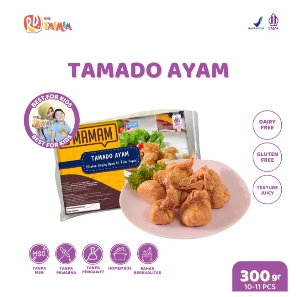 

Tamado / Ekado Ayam Telur Puyuh D'Mamam