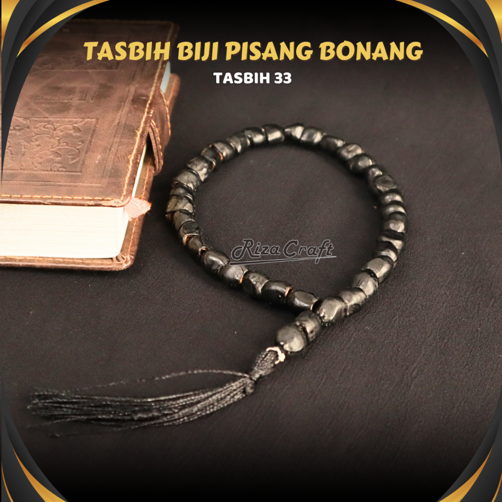 Tasbih Biji Pisang Wali Sunan Bonang Pidak Asli 33 Butir by RIZA CRAFT