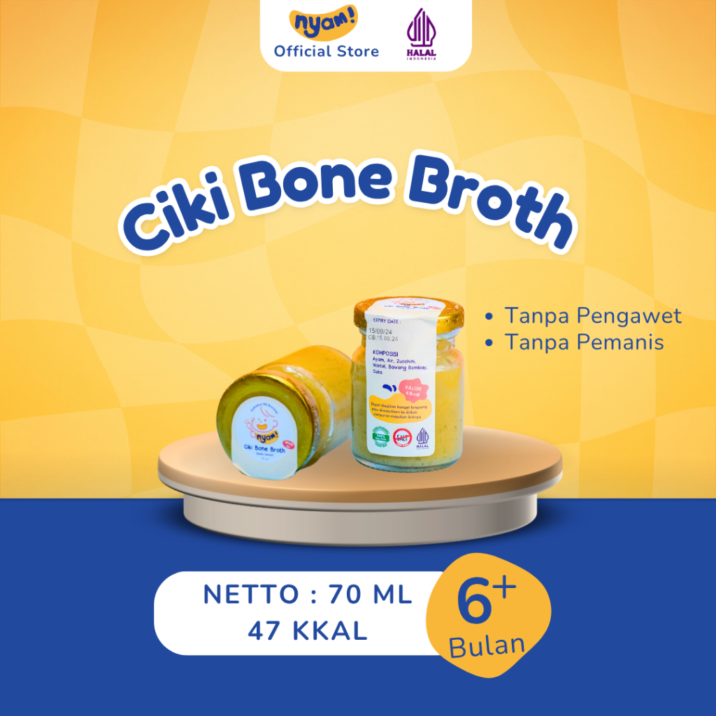 

NYAM BABY FOOD CIKI BONE BROTH | Kaldu MPASI Tinggi Protein untuk Bayi | BB BOOSTER | HOMEMADE