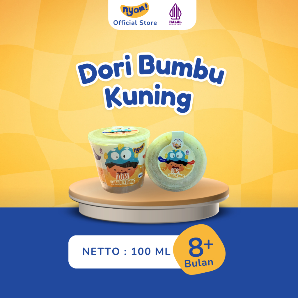 

NYAM BABY FOOD DORI BUMBU KUNING | MPASI BAYI 8 BULAN | FULL MEAL | TANPA PENGAWET