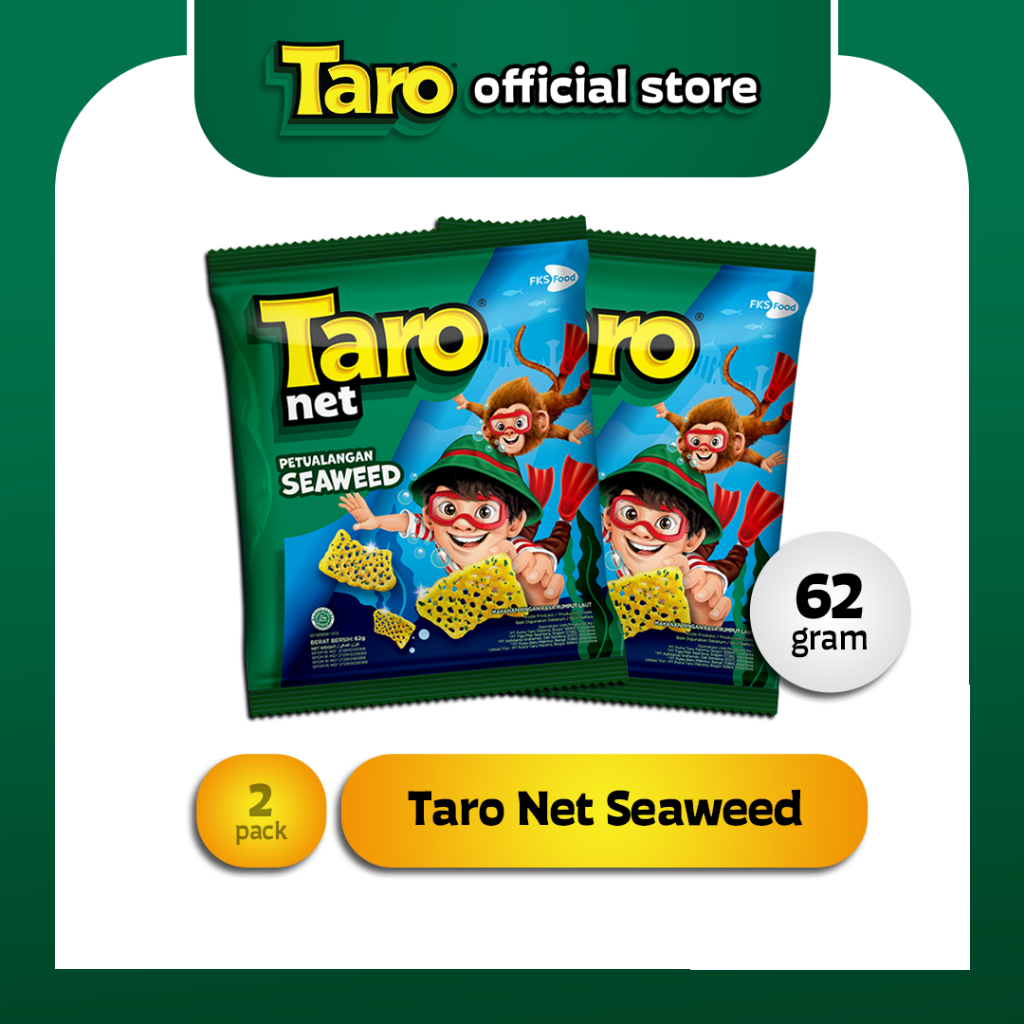 

TARO Net Seaweed 62g 2 pcs Snack Ringan