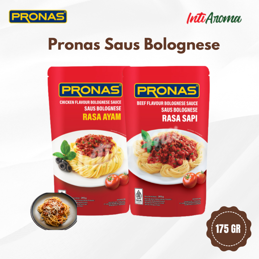 

Pronas saus bolognese rasa ayam dan sapi