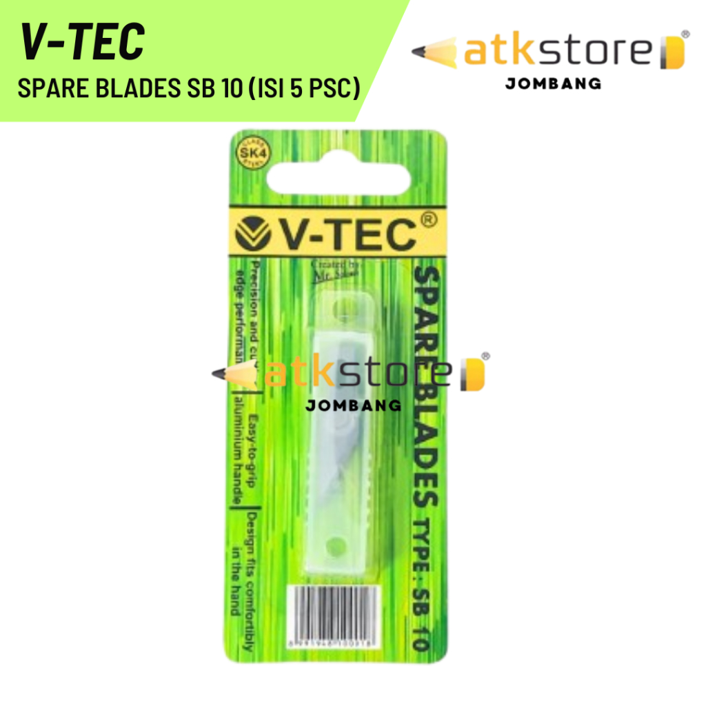 

V-TEC Spare Blade SB 10 Refill Craft Knife (ISI 5 PSC)