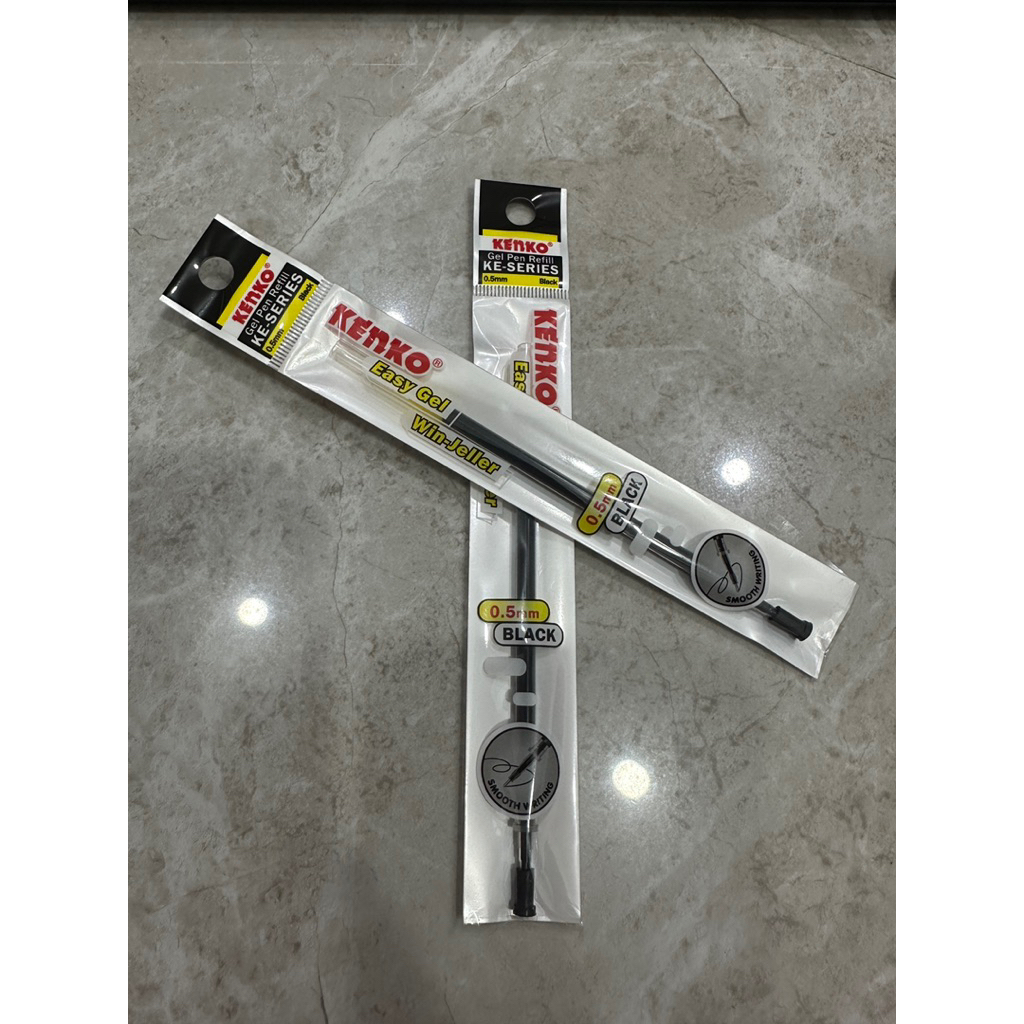 

KENKO REFILL EASY GEL 0.5 MM HITAM PULPEN GEL TINTA AIR