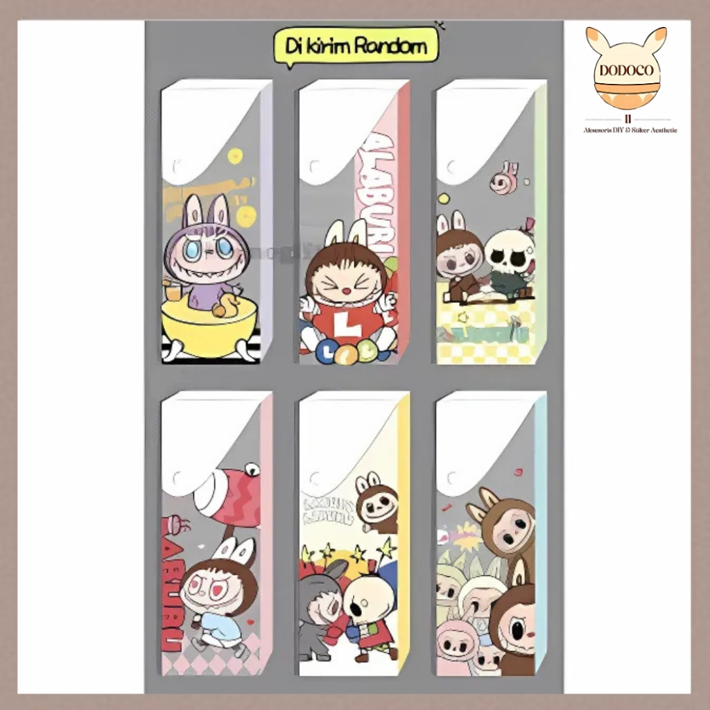 

Kotak Pensil Mika Transparan Tempat Alat Tulis Pena Pensil Plastik Labubu KP09