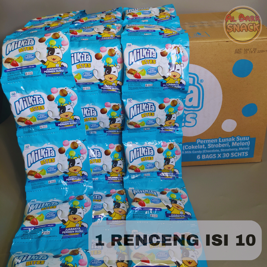 

Milkta Bites Kemasan 1 Renceng Isi 10 Juaranya Permen Susu