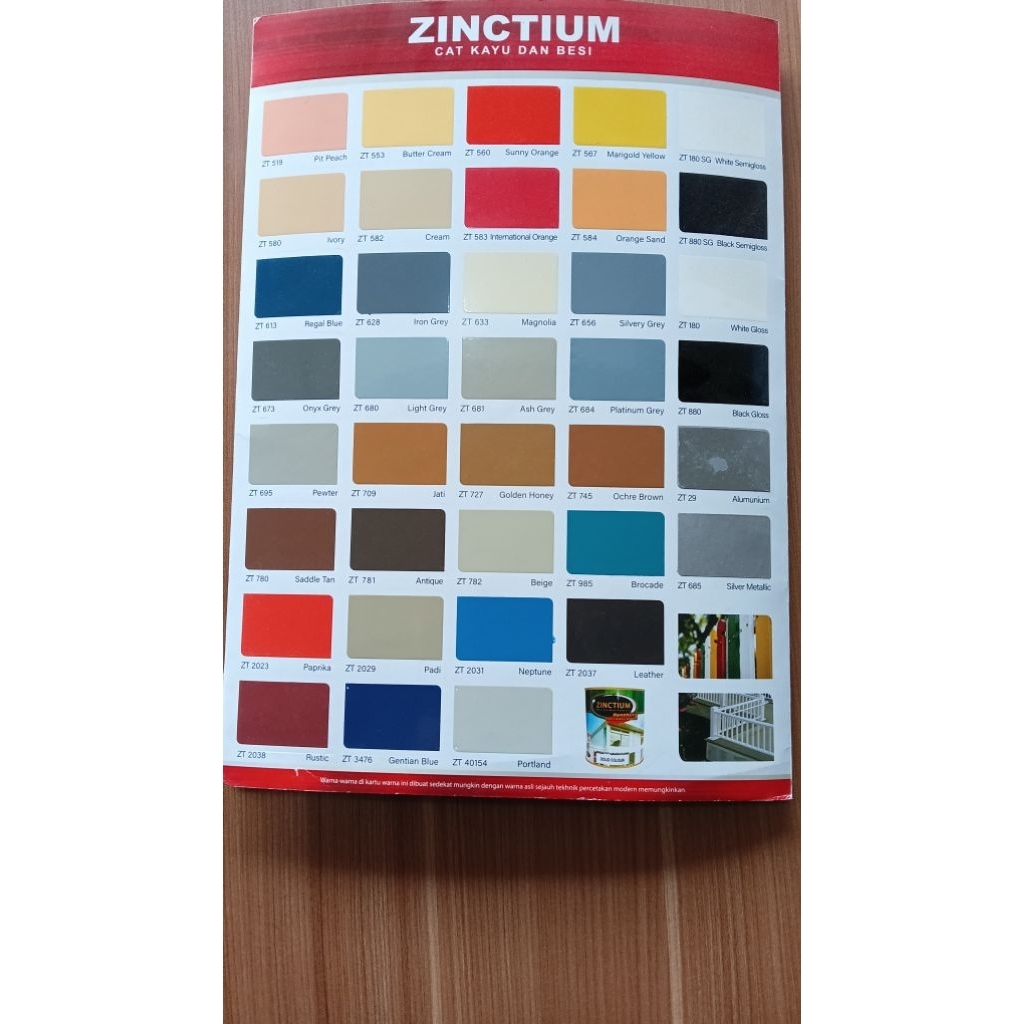 

Cat kayu dan besi / Cat Minyak merk Zinctium Ukuran 1kg