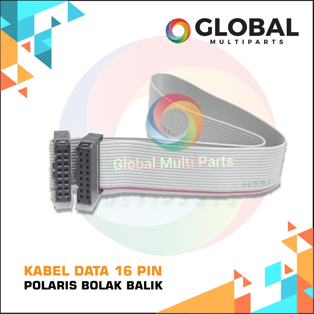16 pin Data Cable Polaris - Bolak Balik / Kabel Data 16 Pin Polaris