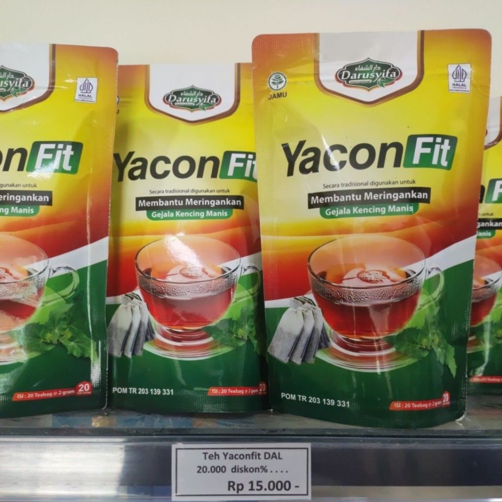 

Teh Diabetes Yaconfit Darusyifa isi 20 Celup