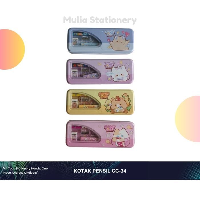 

Kotak Pensil / Tempat Pensil CC-34 | Pencil Case CC-34 | Kotak Pensil Sekolah | Alat Tulis Sekolah