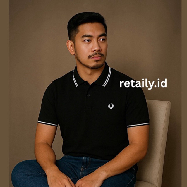 Baju Kaos Kerah Polo Shirt FRD Premium Polos Cotton Pique Katun Diamond