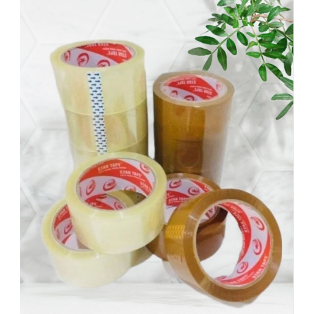 

Lakban Bening dan Coklat 45 mm x 90 Yard