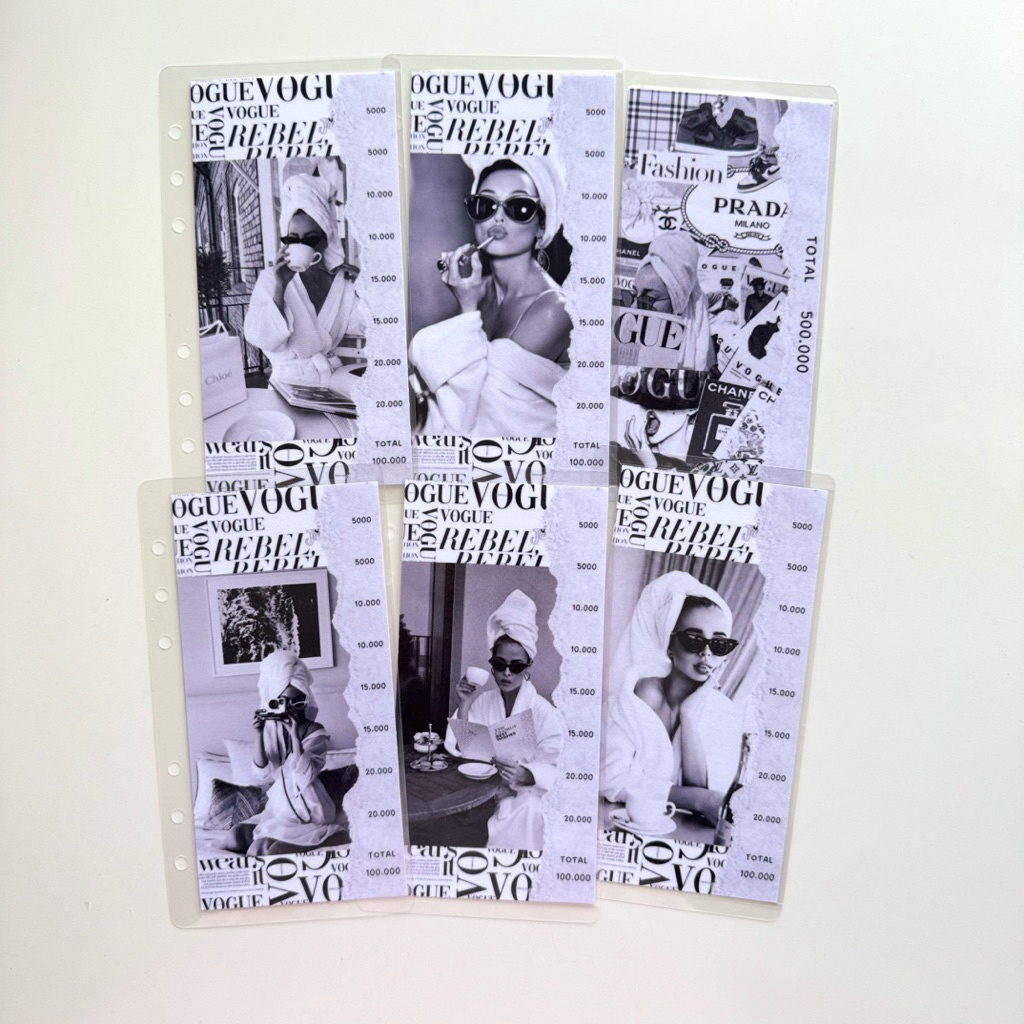 

Fashion saving challenge A6
