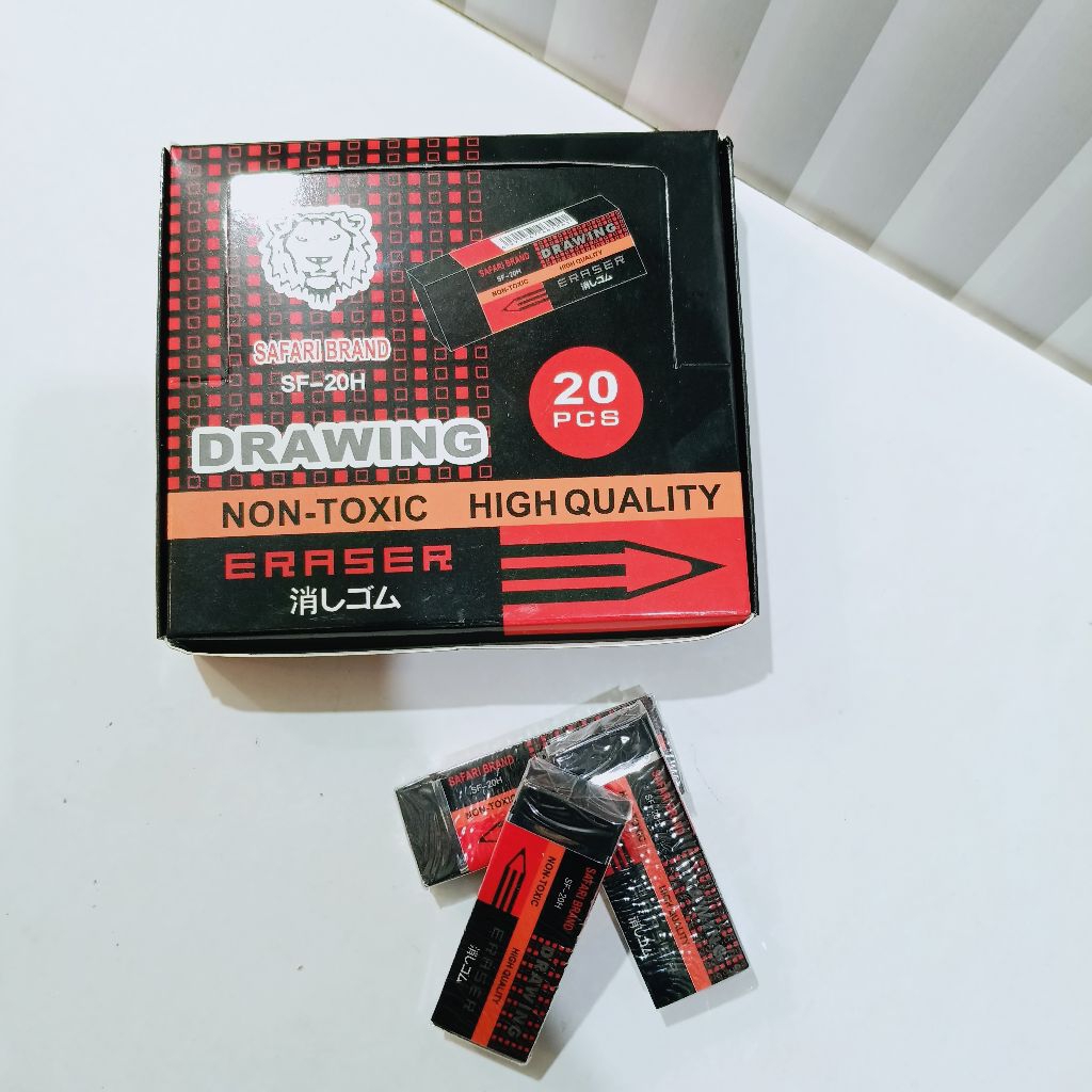 

penghapus safari brand hitam (1pack) isi 20