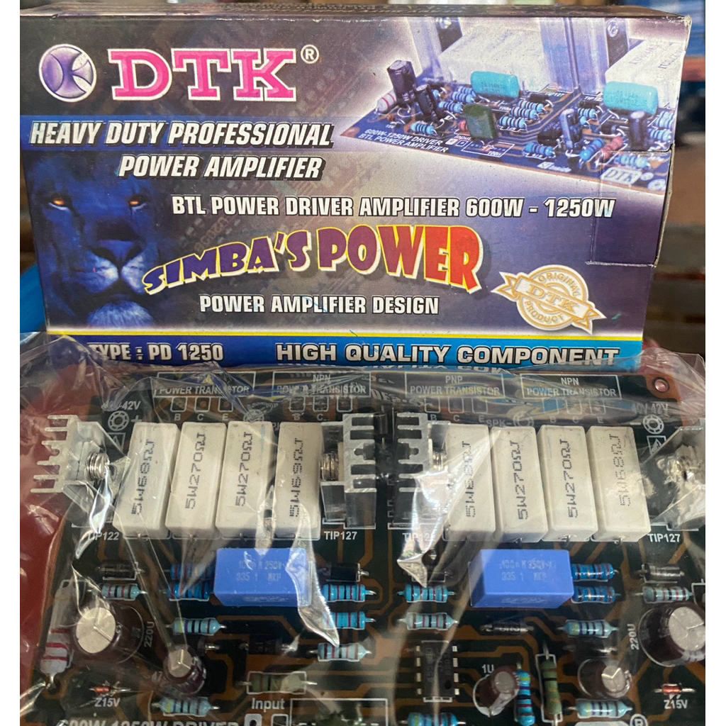 DTK Simba’s Power PD 1250 - Power Driver Amplifier BTL 600W-1250W