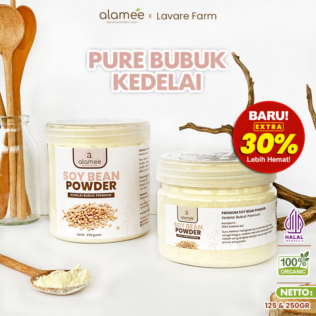 

ALAMEE Susu Kedelai Bubuk Soybean Milk Powder Murni Kacang Kedele Soy Bean BUMA