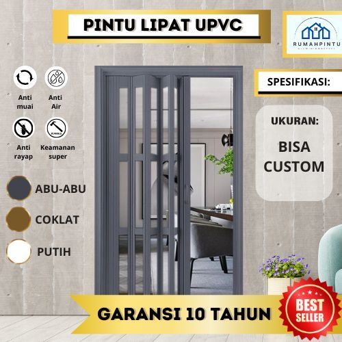Pintu Folding-Pintu Lipat UPVC-Penyekat ruangan,pintu kamar mandi, pintu indoor, pintu lipat UPVC01