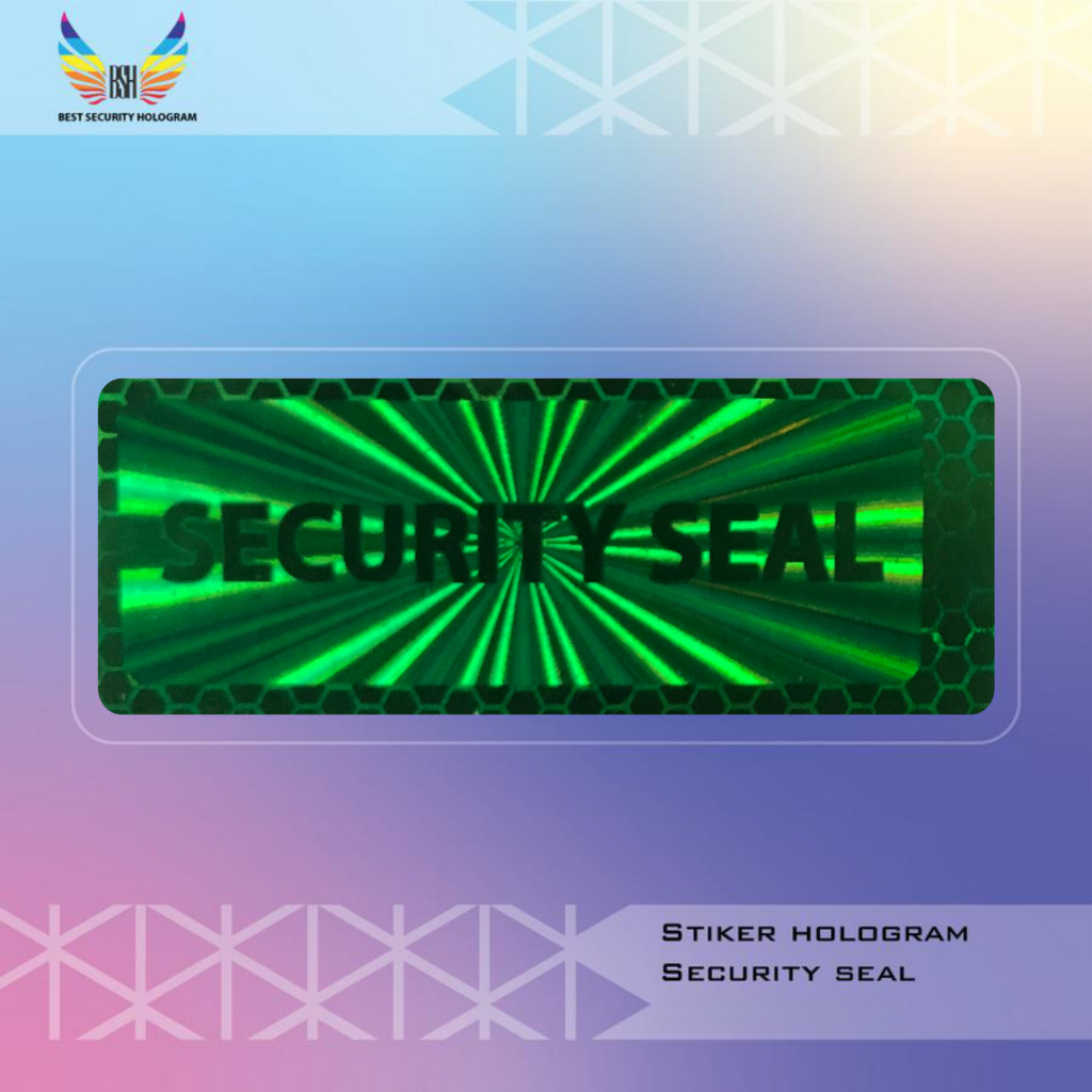 

Stiker Hologram Security Seal Stiker Segel Hijau Tamper