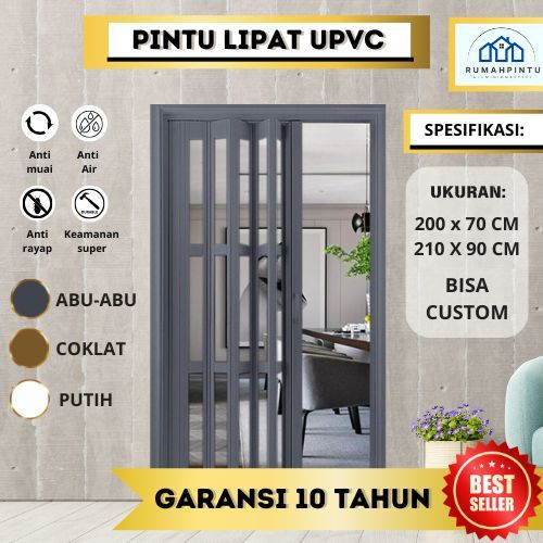 Pintu Folding-Pintu Lipat UPVC-Pintu pvc ,pintu kamar mandi, pintu indoor, pintu lipat