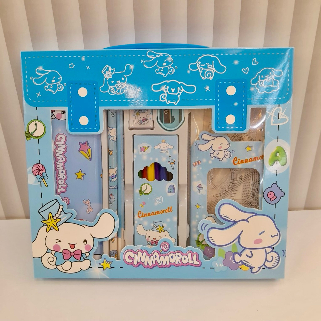 

PAKET SET ALAT TULIS 6in1 KODE 9938 KUROMI CINNAMOROLL CAYBARA MELODY//STASIONERY SET