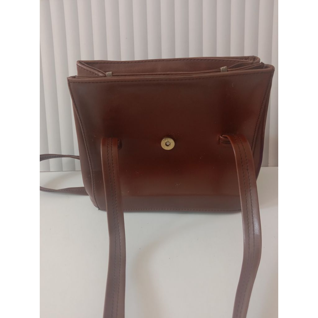 Tas Bahu Wanita Lorica Vintage Coklat – Kulit Sintetis, Premium (PRELOVED)