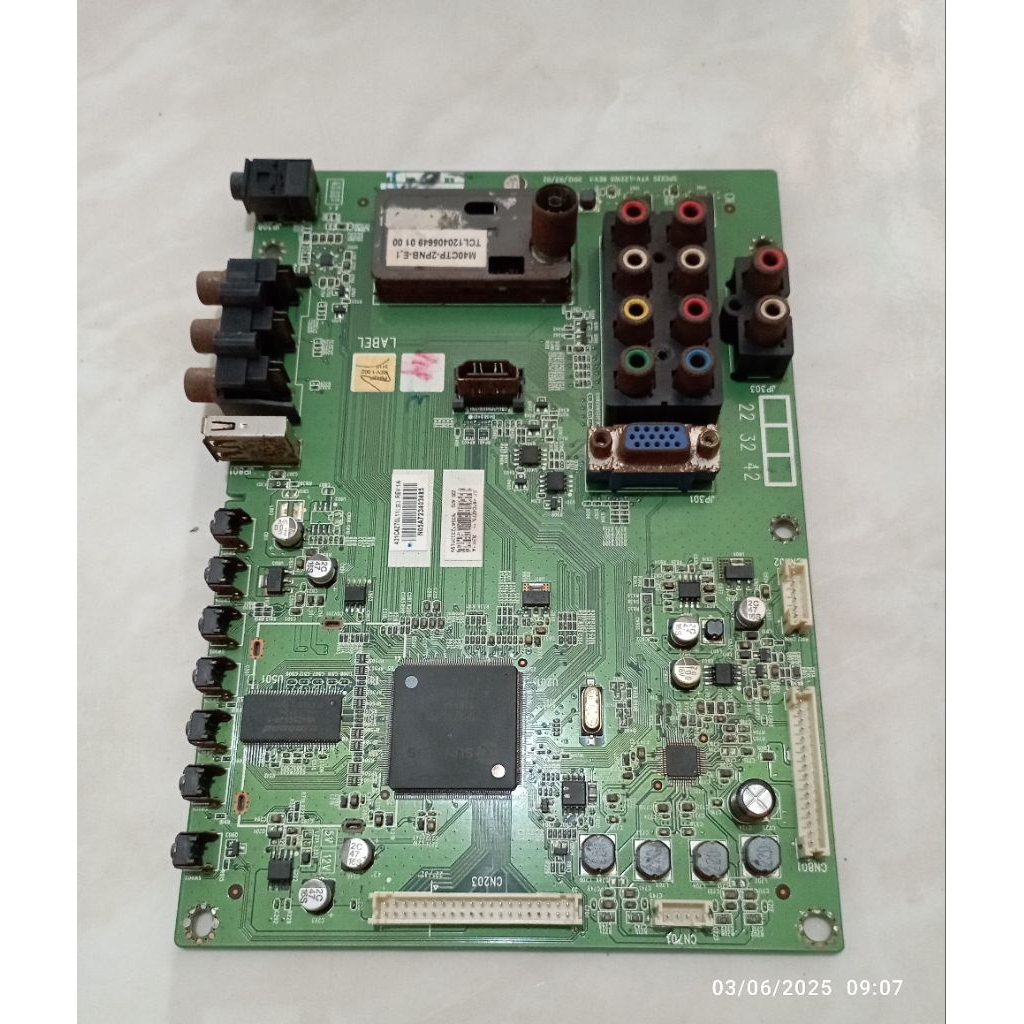 MB MOBO MAINBOARD MODULE MESIN TV PANASONIC TH-L42V5G (MB PC42)