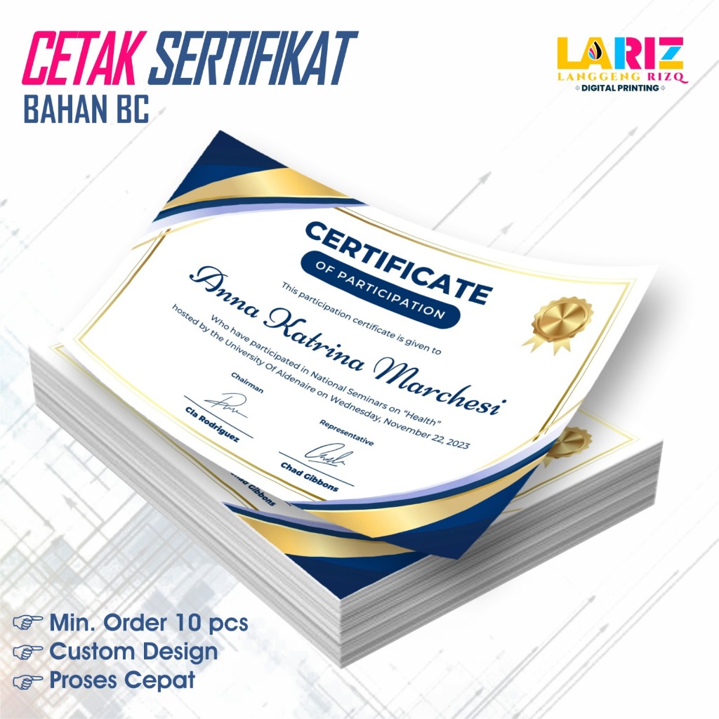 

CETAK SERTIFIKAT BAHAN BC TIK / BUFFALO