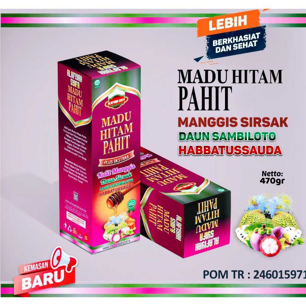 

Madu Hitam Pahit Manggis & Sirsak Al Afiyah 470 gr