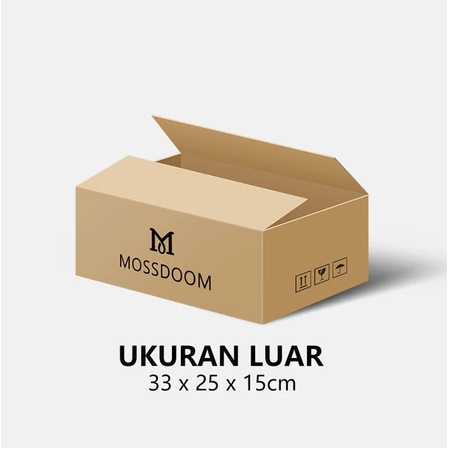 Mossdoom Box Packing Kecil & Besar Coklat Polos