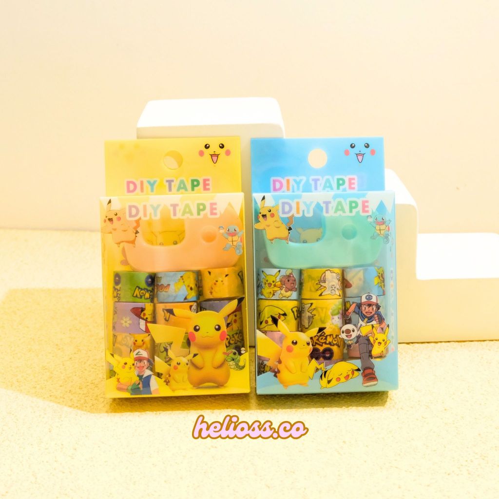 

WASHI TAPE MINI 1 SET 10 PCS MOTIF POKEMON PIKACHU WASHITAPE SELOTIP SOLATIP MINI POKEMON PIKACHU SERIES TERMURAH HELIOSS.CO