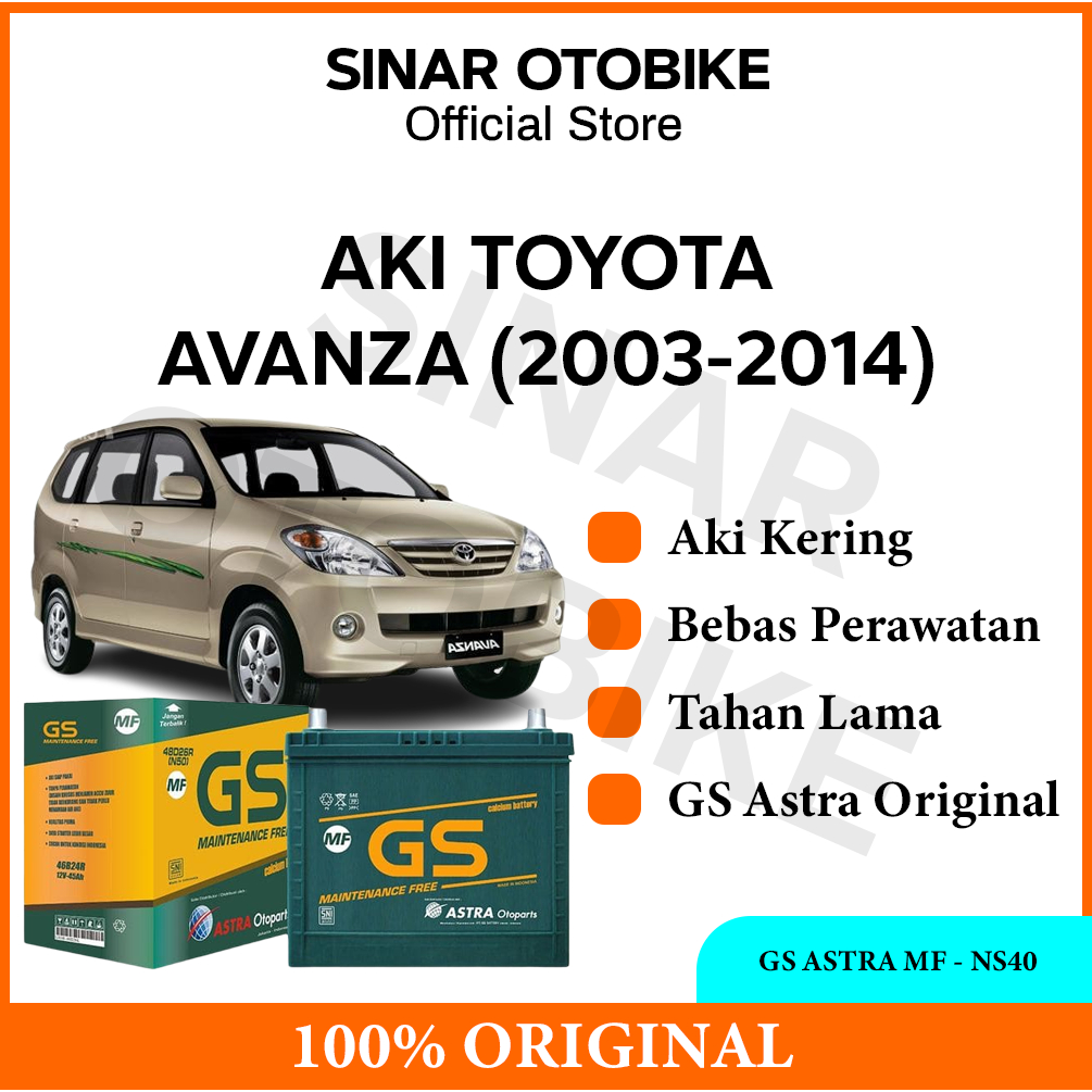 AKI AVANZA GS ASTRA MF KERING GEN 1 - NS40