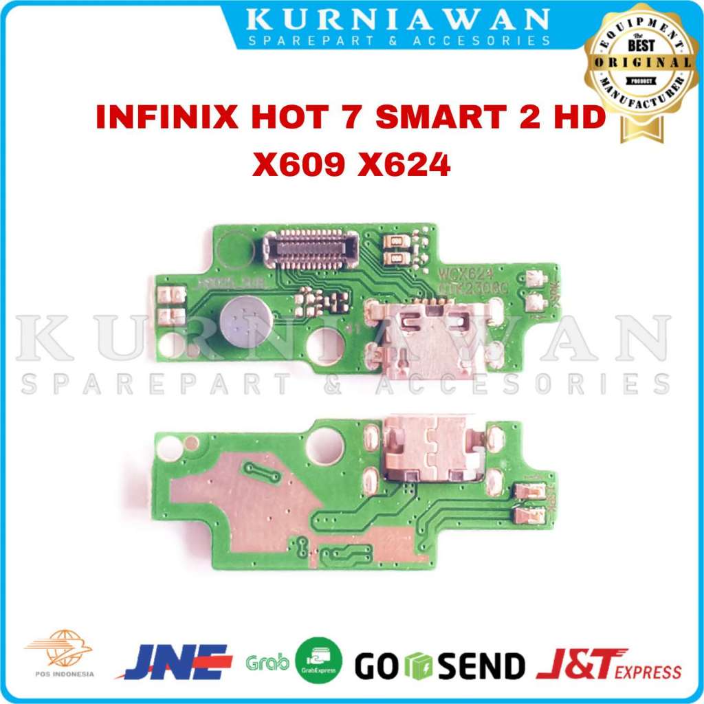 Konektor Charger Infinix Hot 7 Smart 2 HD X609 X624 Pcb Board Usb Papan Con Cas Mic