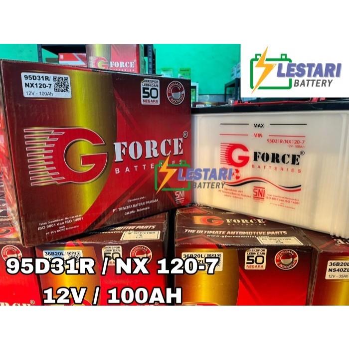Aki Basah Conventional G FORCE 95D31R / NX 120-7