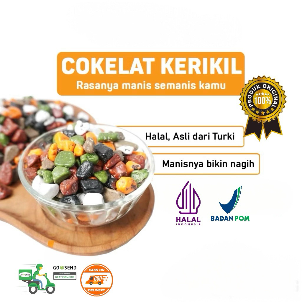 

(COD) Coklat Arab Batu Krikil Arab Premium 1Kg | Oleh-Oleh Haji Dan Umrah Murah
