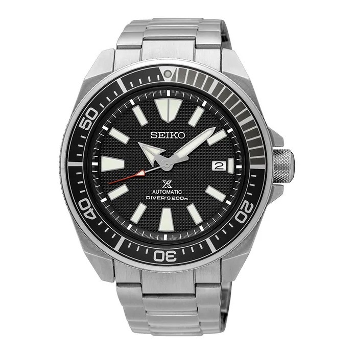 Seiko Prospex SRPF03K1 Samurai Automatic Black Dial Stainless Steel Strap