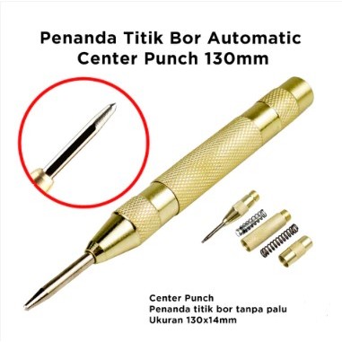 Automatic Center Punch Penanda Titik Bor Taffware / Penanda Titik Bor Automatic Center Punch - MARIK