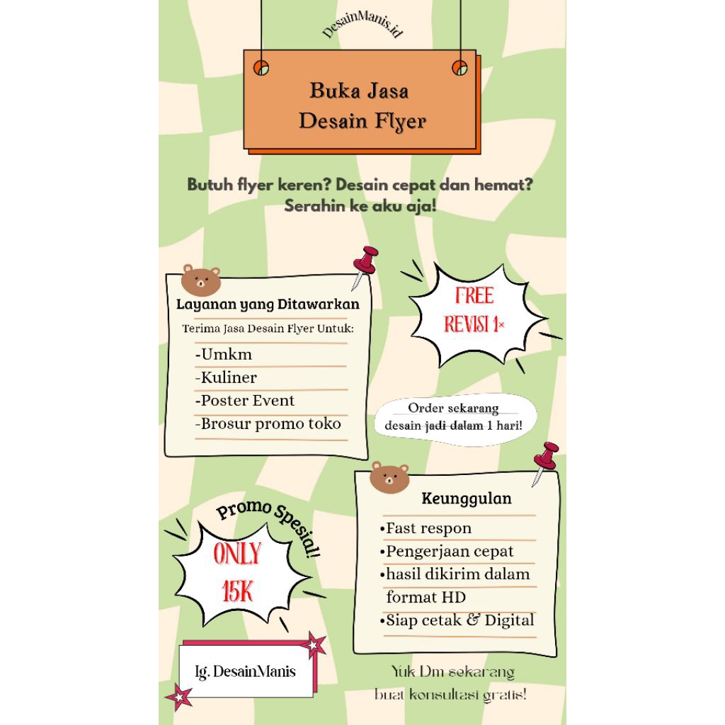Jasa Desain flyer & Poster