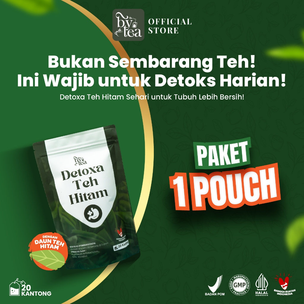 

Teh Celup Detoxa ByTea Teh Untuk Detoks Tubuh Teh Herbal Pelancar Pencernaan