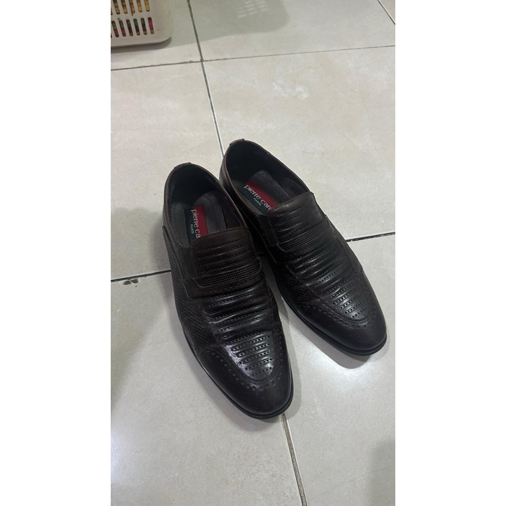 [PRELOVED] pantofel PIERRE CARDIN ORI - No Box - size 40/41 - sepatu hitam - sepatu merk - loafer - 