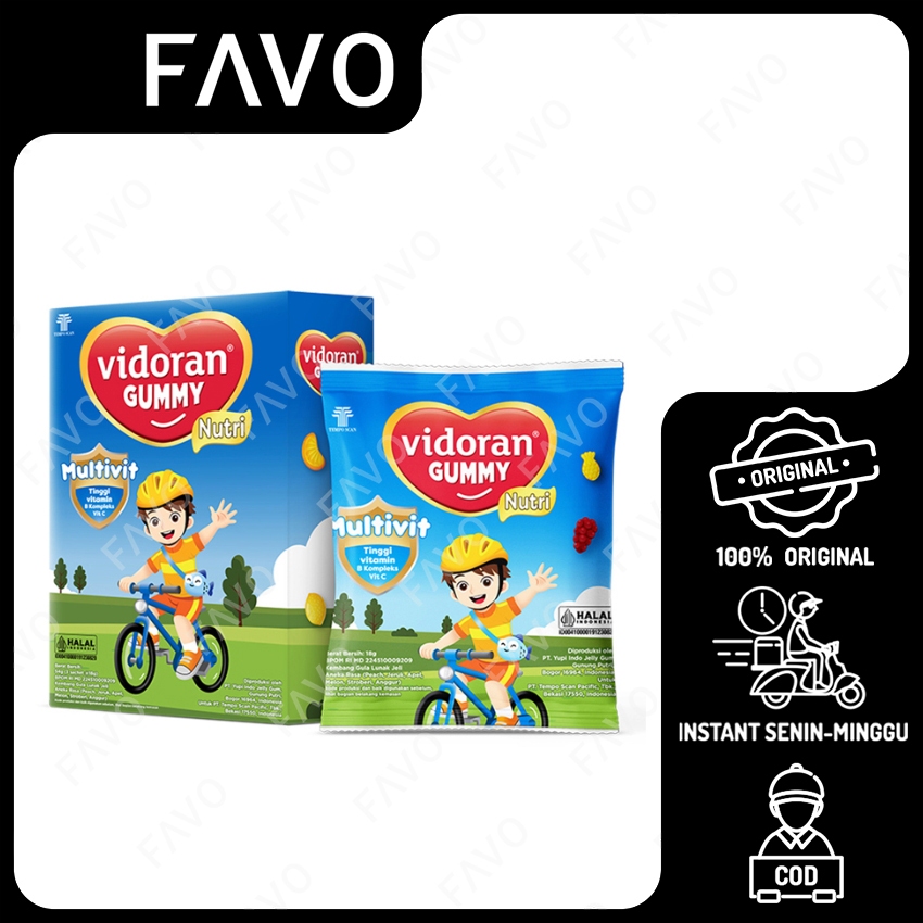 Multivitamin Anak - Vidoran Gummy Multivitamin - 54 gr
